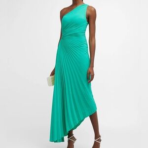A.L.C. Delfina Pleated Cut-Out Midi Dress - Size 2